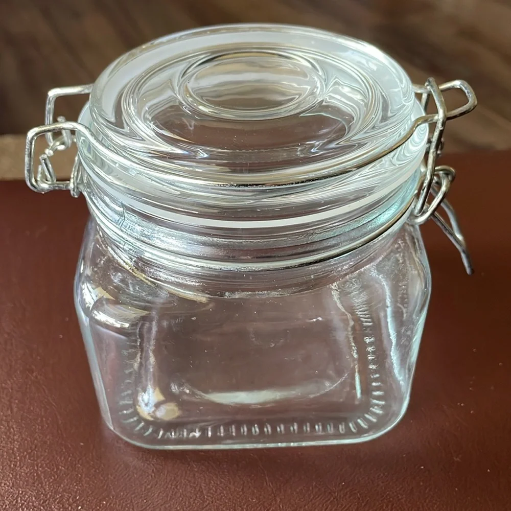Hinged Lid Clamp Airtight Sealed Jar